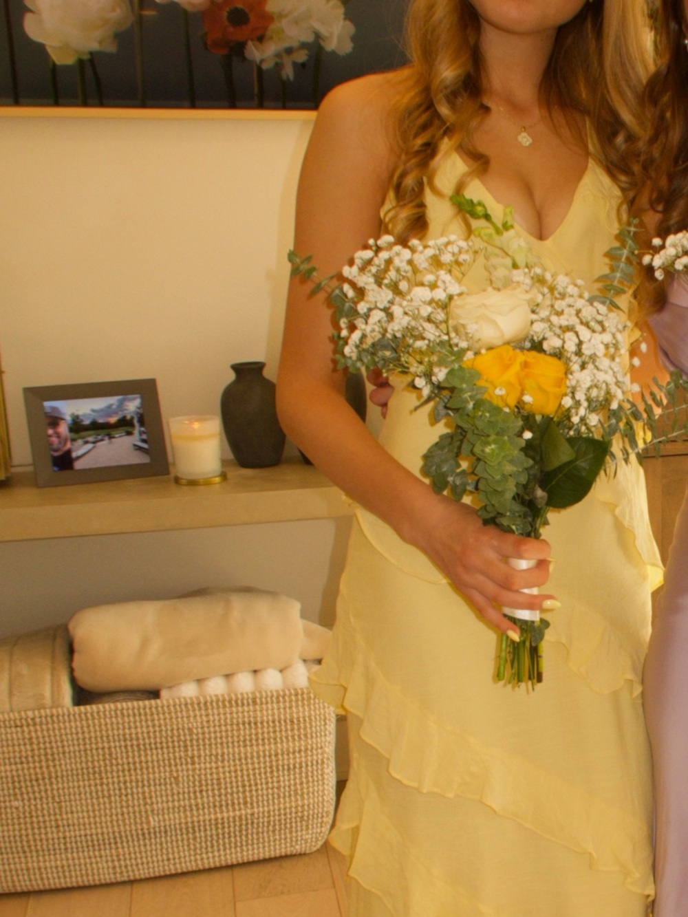 Pastel Yellow/Lemon Maxi Dress- Billy J - Picture 3 of 4